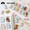 Cuentas Sueltas de Cerámica Hechas a Mano Accesorios para Enhebrar Pulsera de Hueso de Oso Linda Cuerda Trenzada Material DIY Accesorios Decorativos Material