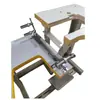 Estrutura de plataforma alta-baixa modificada para máquina de costura de ponto reto para puxar cintura Estrutura de suporte de abertura pneumática Estrutura manual de bainha Dispositivo pneumático para puxar cintura