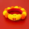 Collar de Bola de Pelo para Mascotas Año Nuevo Año del Serpiente Bufanda Festival de Primavera Suministros de Año Nuevo para Gatos y Perros Decoración Roja Cálida de León