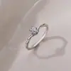 Anillo de estrella ultra brillante estilo coreano para mujer, diseño de nicho de lujo ligero, estrella de cinco puntas de circonita, anillo ajustable para dedo índice, regalo para novia
