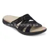 Sandalias de Velcro para Mujer de Verano 2021 con Cruz Tallada y Boca de Pez Cómodas para la Playa