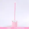 Escova sanitária com base, escova de limpeza para vaso sanitário doméstico, escova para frestas de banheiro, escova de limpeza, conjunto de escova sanitária com cabo longo
