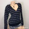Comercio Exterior Retro Americano Bordado de Letras Otoño e Invierno Cuello de Lana con Capucha Chaqueta Cardigan Suéter Top