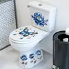 Novo Adesivo Acc33151 Linda Flor Borboleta Banheiro Vaso Sanitário Adesivo Impermeável Auto-Adesivo Parede