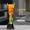 Troféu de vidro antigo criativo personalizado empresa reunião anual funcionários excepcionais Brindes de cristal troféu de cristal personalizado
