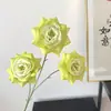 Venda Direta da Fábrica de Flores Artificiais para Casamento, Arranjos Florais Especiais para Casamento, Flores Artificiais Decorativas, Flores Artificiais Rosa Diamante de 3 Cabeças