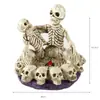 Cinzeiro de Crânio de Resina Personalidade Crânio Crânio Presente Dia dos Pais Presente para Namorado Adereços de Halloween Cabeça de Fantasma
