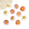 Flor simulada de 9 cm Girasol Girasol Suministros decorativos DIY Guirnalda Material de sombrero de paja Hogar Accesorios de decoración de boda