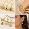 Accesorio de colgante de libélula, abeja, mariposa hueca con microincrustaciones de circonita, chapado en oro de 18k sobre cobre, para llavero de bricolaje, joyería
