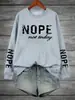 Sudadera Transfronteriza No del Estilo Tradicional de Hoy, Ropa Deportiva Estampada con Letras, Top Versátil Retro para Mujer, Polar Casual a la Moda