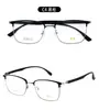 Gafas de moda para hombre, modelo de negocio nuevo, aleación TR, montura grande con ceja, gafas de vista populares en Xiaohongshu