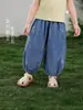 Calça jeans Jerry para bebês, calça infantil 100% algodão, calça comprida antibacteriana para crianças pequenas, calça pantalona fina para bebês para o verão