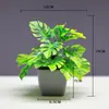Spot Novos Bonsais Plantas para Decoração de Casa Pequenos Enfeites Flores Artificiais Plantas Verdes Plantas em Vasos Flores Artificiais Fábrica Atacado