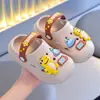 Pantuflas de EVA para Niños Niños, Verano Exterior Antideslizantes, Hogar Antideslizantes Suela Suave, para Niñas y Bebés, Puntera Cerrada con Agujeros