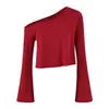 Verão 2026 Novo Estilo Garota Popular Casual Curto Cropped Manga Longa Blusa Estilo Coreano Nova Blusa de Caimento Relaxado para Mulheres