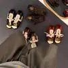 Zapatillas Deportivas para Mujer 2026 Primavera/Otoño Estampado de Leopardo Versátiles Casuales con Cordones Puntera Redonda Suela que Aumenta la Altura Estilo de Entrenamiento Alemán