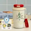 Nuevo Vaso Frío Aislado Estrella de Mar Rosa Princesa Por Favor Sé Feliz Regalo para Niñas Para Salir Estudiantes Taza de Café Moderna