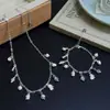 Collar de Perlas con Borla de Gota de Agua con Forma de Caracola de Hada Estilo Francés para Mujer, Pulsera Versátil Dulce de Nicho de Gama Alta Cadena para Clavícula
