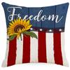 Fronha de Almofada Girassol Dia da Independência Temu Amazon Capa de Almofada para Sala de Estar em Casa Venda por Atacado