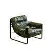 Silla Individual de Ocio para Sala de Estar Balcón, Estilo Chino Nuevo, Estilo Retro Americano, Cafetería, Casa de Huéspedes, Sillón Perezoso Vintage