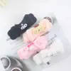 Diadema de lazo de dibujos animados estilo coreano diadema de felpa para lavarse la cara accesorios para el cabello de máscara de maquillaje diadema linda para el cabello