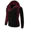 Nova Jaqueta com Zíper Colorida Outono e Inverno Roupa Masculina Moletom com Capuz Moda Casual Masculina Manga Longa Esportiva