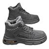 Sapatos de Algodão do Nordeste Masculino Inverno Antiderrapante Forrados com Lã Quente Espessados Botas de Neve Masculina de Cano Alto Botas de Trabalho para Proteção do Trabalhador