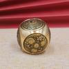 Adorno de Cubo Mágico Giratorio Hexagonal de Latón con Motivos Grabados de los Cinco Emperadores, una Decoración de Escritorio que Atrae la Buena Fortuna y el Dinero, un Artículo de Regalo