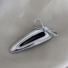 Estilo Frío Plata Cuero Geométrico Rectangular Flequillo Cuero Brillante Gota de Agua Pasador Simple Nuevo Estilo Pinza Lateral para Mujer