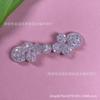 Hebilla de Disco Estilo Chino, Hebilla de Disco de Cristal Bordada a Mano, Botón de Cuentas Colgante para Traje Tang, Botón de Cheongsam, Botón Pipa, Accesorios DIY