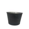 Maceta Florero Cubo Bajo Hierro Negro Estilo Vintage, Maceta Decorativa de Lata Nostálgica, Maceta para Plantas Verdes, Maceta para Suculentas, Estilo Retro
