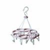Três e 16 clipes simples flor de ameixa rack de secagem rack de secagem multi-clipe rack de roupas íntimas calças rack artefato à prova de vento