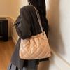 Bolsa de Basura Axila Bolsa Grande para Mujer 2025 Nueva Moda Otoño e Invierno Bolsa de Viaje Gran Capacidad Bolso de Hombro con Cadena