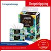 Produtos Cuidadosamente Selecionados Papel Tissue Jierou Estilo Pintura a Óleo 4 Camadas Espessas Pacote com 100 Unidades Doméstico Removível Umedecível Guardanapo de Papel