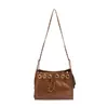 Bolso Cruzado Fresco de Estilo Coreano de Moda Bolso con Cadena de Personalidad Nuevo Bolso Simple de Cadena de un Solo Hombro Bolso de Axila para Mujer para el Trabajo