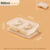Fiambrera desechable biodegradable almidón de maíz cuadrada para llevar caja de embalaje protección ambiental japonesa Bento comida ligera caja para ensalada