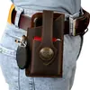 Nueva bolsa de cintura para teléfono de Amazon, organizador de cuero genuino para hombre, cuero Crazy Horse, bolsa táctica para deportes al aire libre, disponible para dropshipping