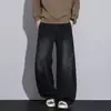 Jeans rectos retro para hombre de otoño e invierno, estilo americano de alta calle moderno y a la moda, jeans de diseñador cómodos y versátiles para hombre
