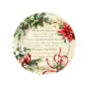 Set de Fiesta Temática Navideña Vintage Pájaro Rojo Flor de Pascua Platos de Papel Servilletas Vasos de Papel Vajilla para la Mesa de la Cena Festiva