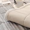 Cojín de sofá de terciopelo de leche, color crema, viento, otoño e invierno, de felpa enrollada, con forma de gato, funda de sofá, tela, fila recta, fijo, antideslizante