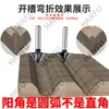 Broca de fresado para carpintería en forma de V con fondo redondo de 90 grados para ranurado de paneles de pared, Cuchilla para doblar bordes de tablero de cristal de carbono, Máquina de recorte
