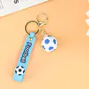 Llavero de mascota de fútbol simulado, colgante tridimensional 3D para mochilas de exterior, decoraciones de coche y llaveros deportivos