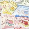 Pulpo hielo raspado pasta selladora pegatina de dibujos animados de chica linda material para cuenta de mano decoración japonesa caja de avión embalaje de tarjeta