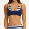 Sujetador Deportivo Bloque de Color Personalizado Falso Dos Piezas Halter Ropa Interior de Yoga para Mujer con Almohadillas en el Pecho Ropa Interior Estampada 4549