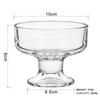 Popular Vaso de Vidrio Alto para Postre Taza para Helado Tazón para Pudín Tazón para Yogurt Ensaladera Vaso para Malteada Vaso para Bebida Fría