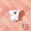 Paisagem em Miniatura Desenho Animado Criativo Figura de Cachorro Branco Celebridade da Internet Mais Vendido Decoração de Caixa Surpresa Acessórios Carro Desktop Pequenos Enfeites