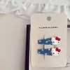 Set de Pinzas para el Cabello de Niños Nian Nian de Tela Nueva Denim Animalitos Pequeños con Pinzas Laterales y Pinzas para el Flequillo