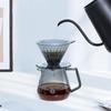 Pupila de Hielo Taza de Filtro Preparada a Mano Filtro de Goteo Olla para Compartir Cafetera de Origen Único Set para el Hogar Negro Oscuro Papel de Filtro Gratis