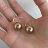 Pendientes de perlas de champán de lujo ligeros de alta calidad para mujer, elegantes, retro, exquisitos, con personalidad de moda, que combinan con todo.