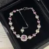 Pulsera Rombo de Zirconia y Nácar con Acabado de Alta Gama, Pulsera Minimalista Estilo Ins Coreano, Joyería Única de Diseño Nicho al por Mayor